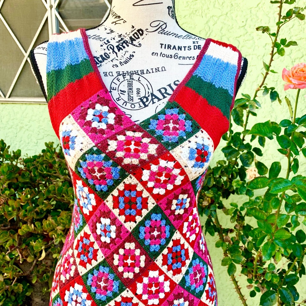 ❌SOLD❌ Long crochet knit dress limited edition